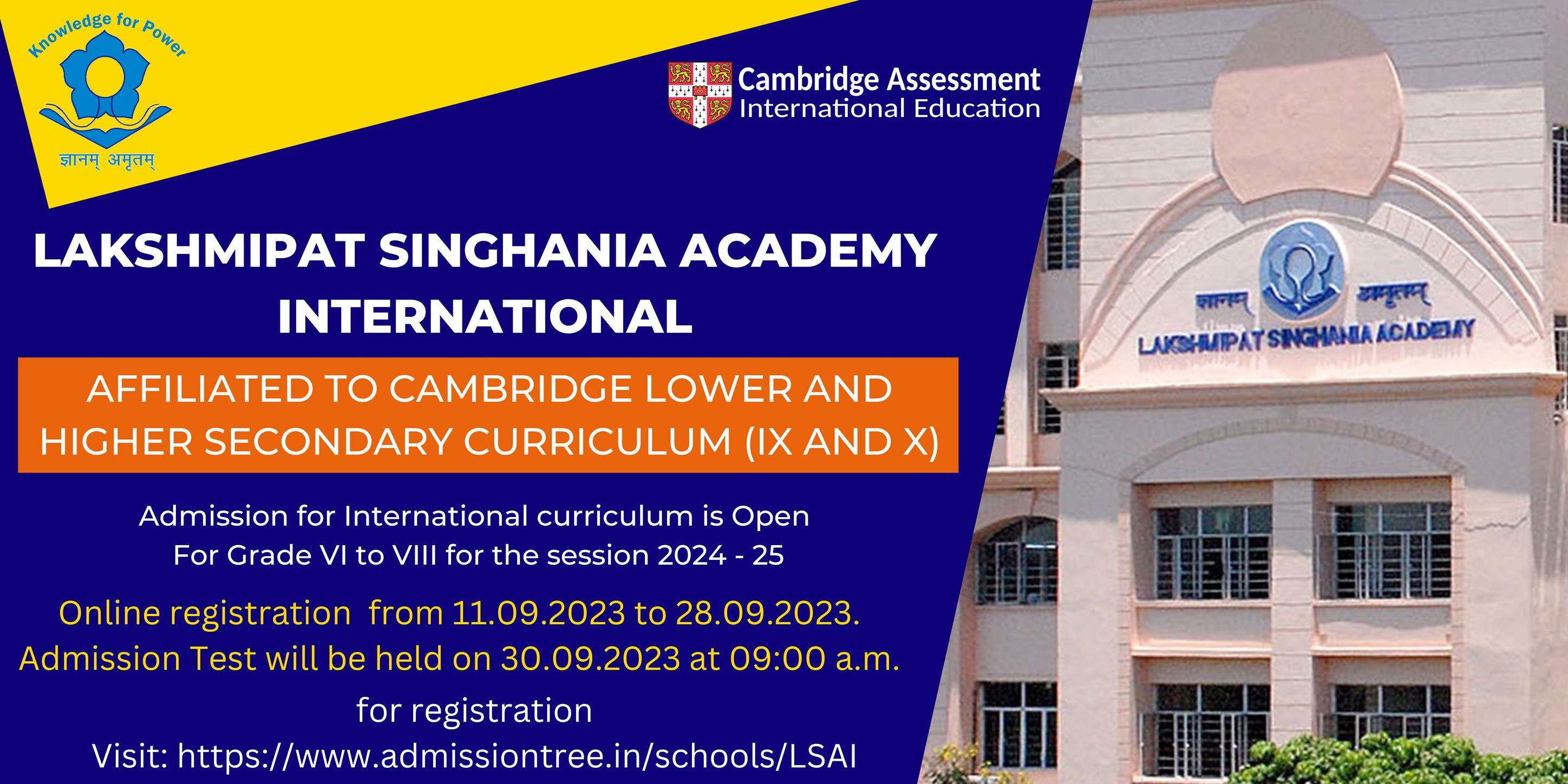 Lakshmipat Singhania Academy