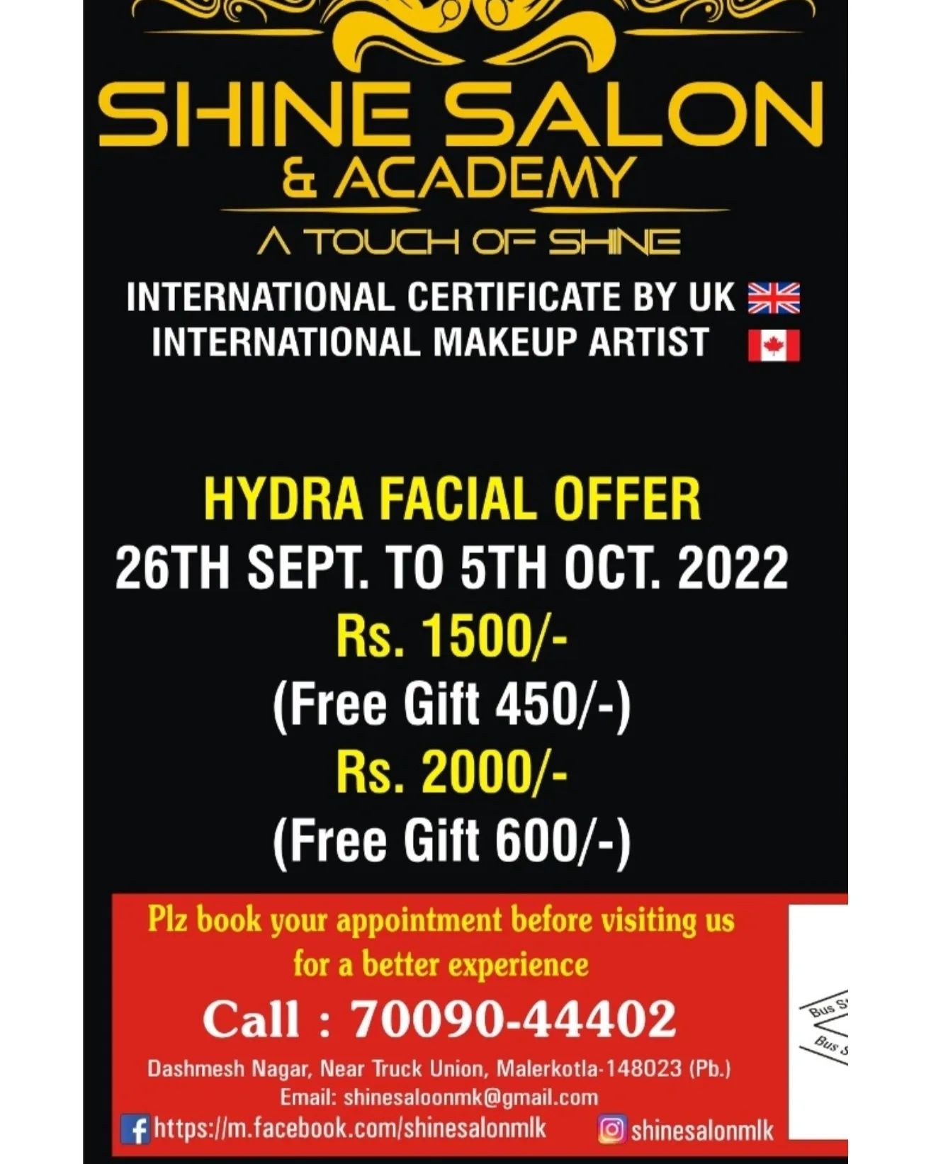 SHINE SALON AND ACADEMY