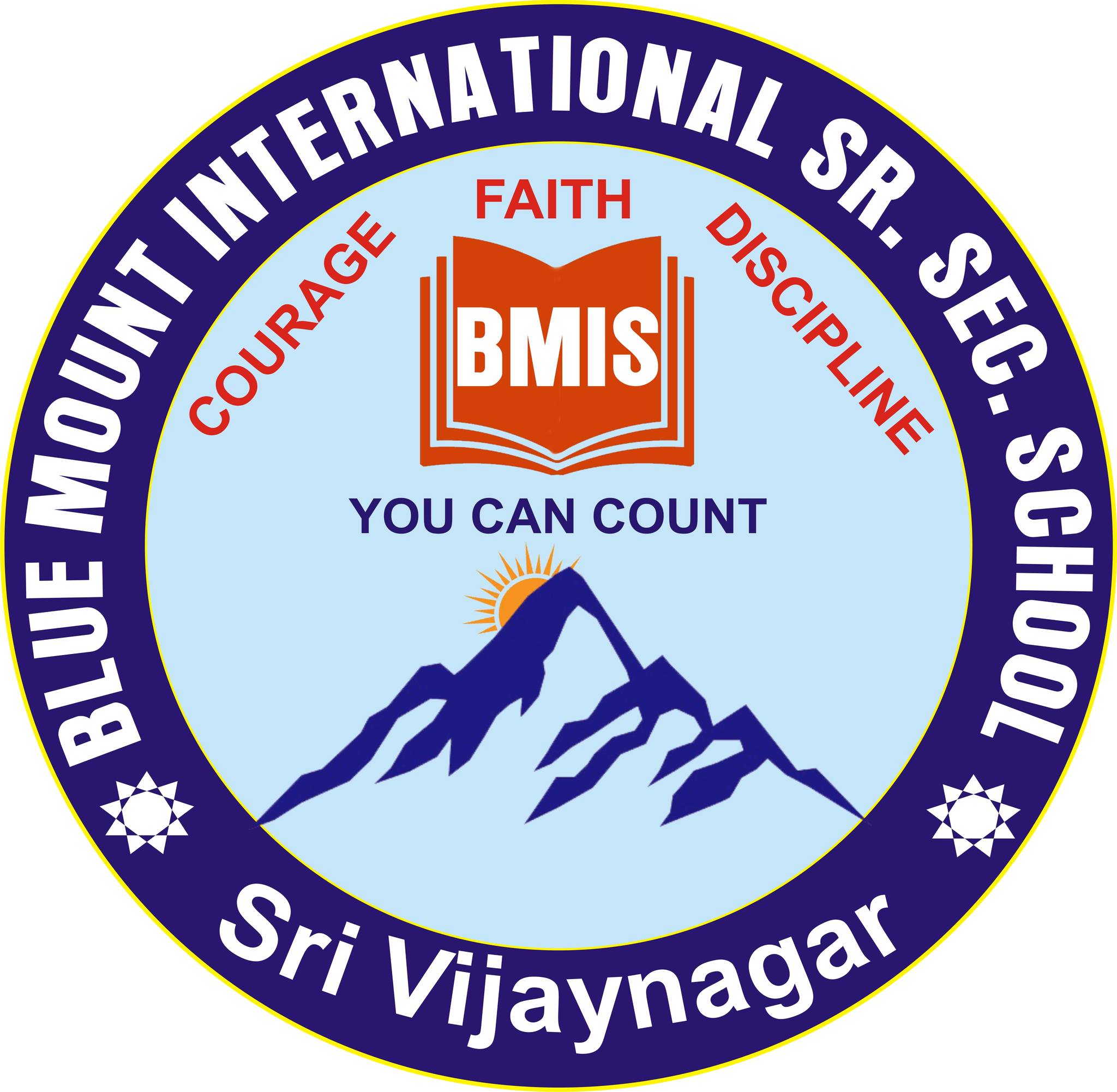 Blue Mount International Secondary School logo