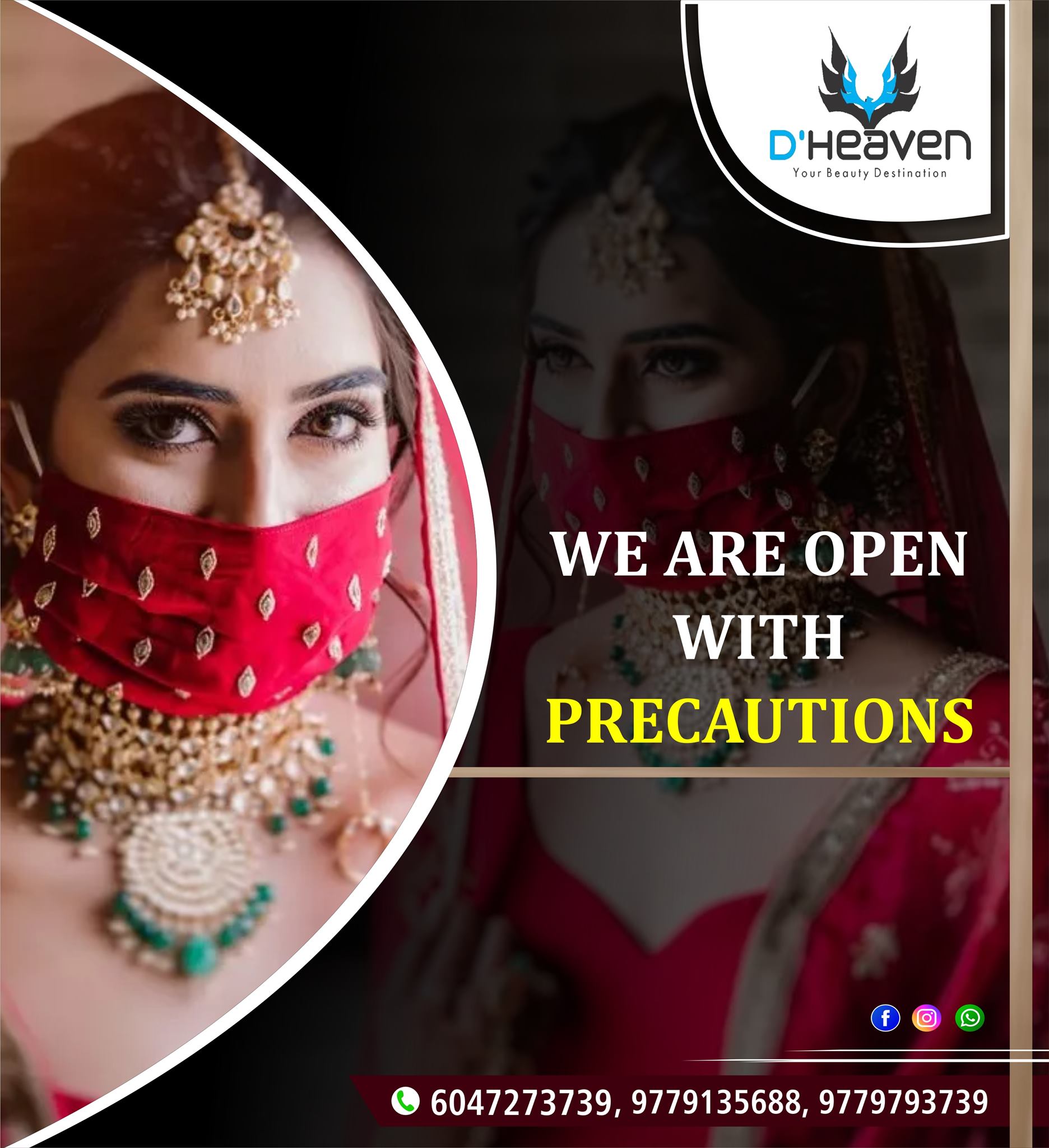 D\'Heaven unisex salon and beauty academy logo