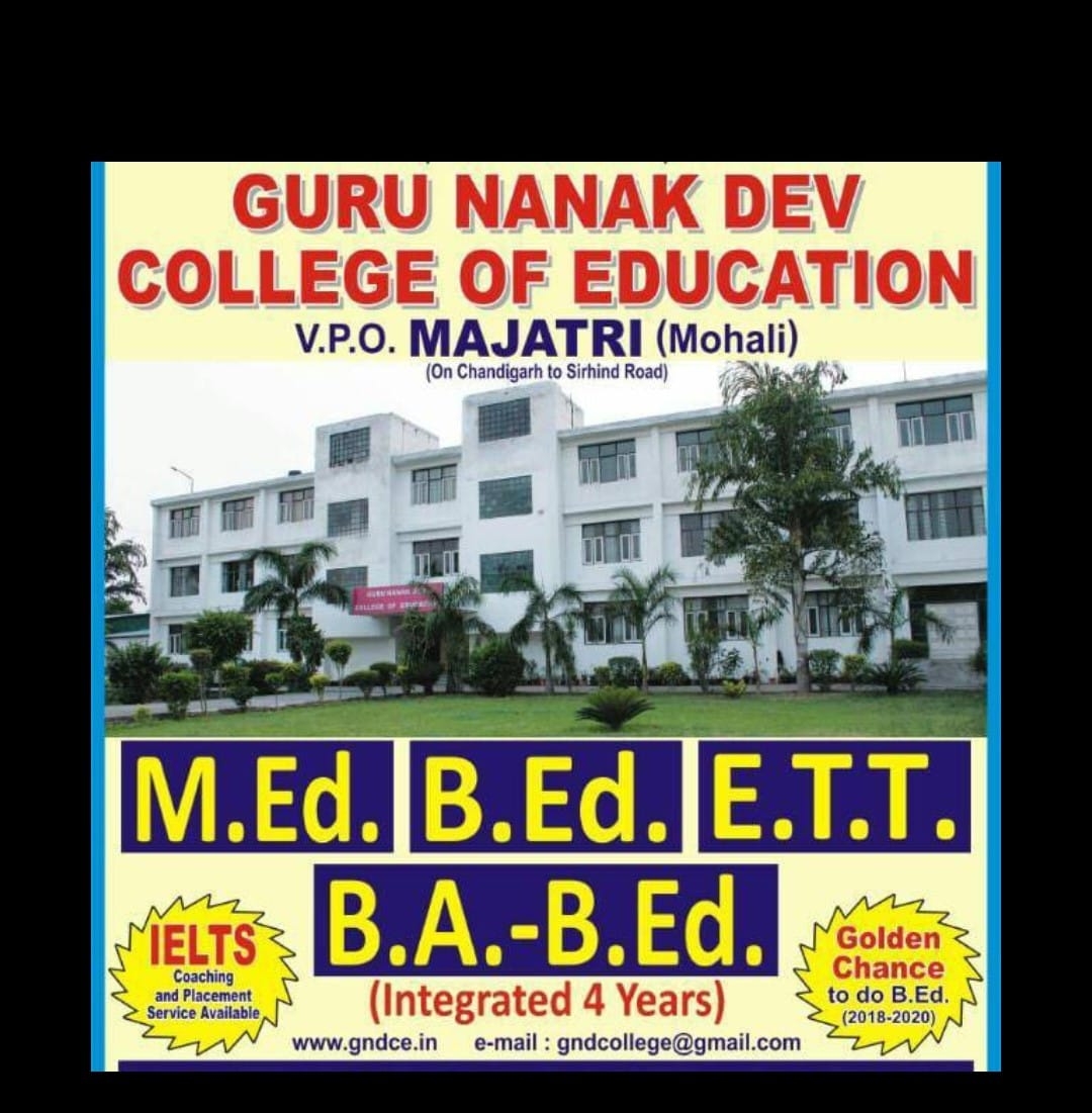 Guru Nanak Dev College of Education logo