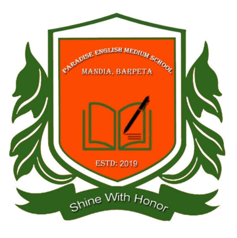 Paradise English Medium School, MANDIA logo