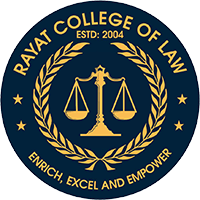 RAYAT COLLEGE OF LAW logo
