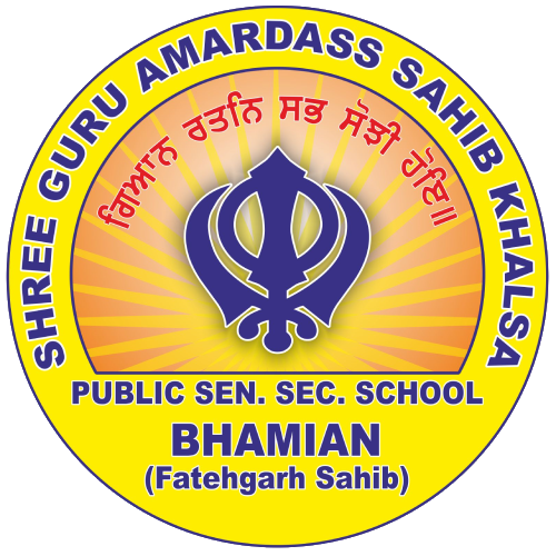 Shree Guru AmarDass Sahib Khalsa Public Sen Sec School logo